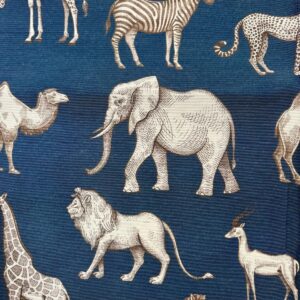 MANTEL ANIMAL AZUL 2,50